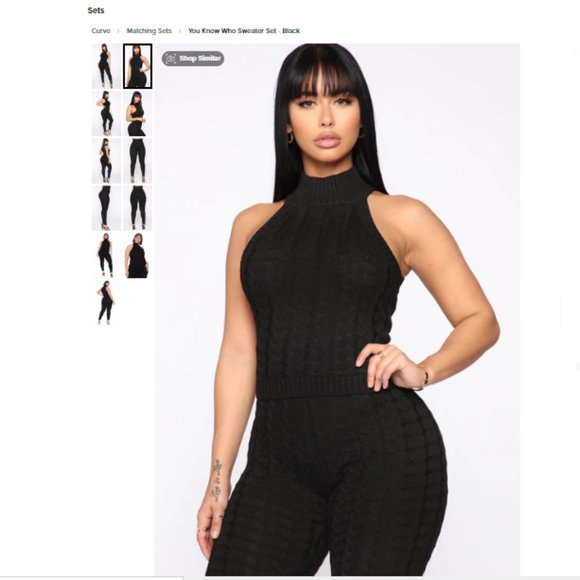 Fashion Nova You Know Who Sweater Set - Picture 8 of 16